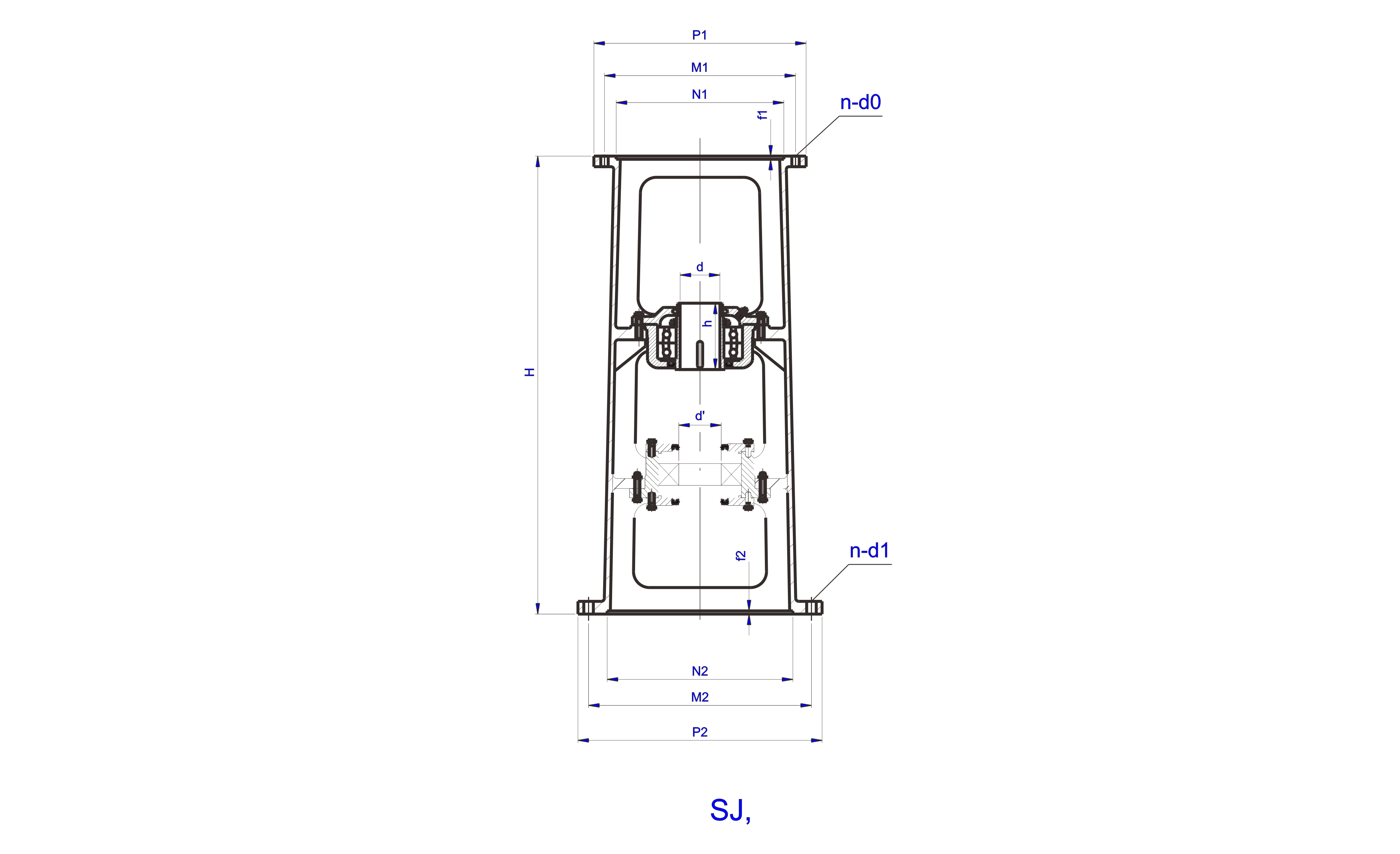 SJ.LSJ型雙支點(diǎn)攪拌機(jī)機(jī)架 SJ.LSJ型雙支點(diǎn)攪拌機(jī)機(jī)架設(shè)計(jì)圖