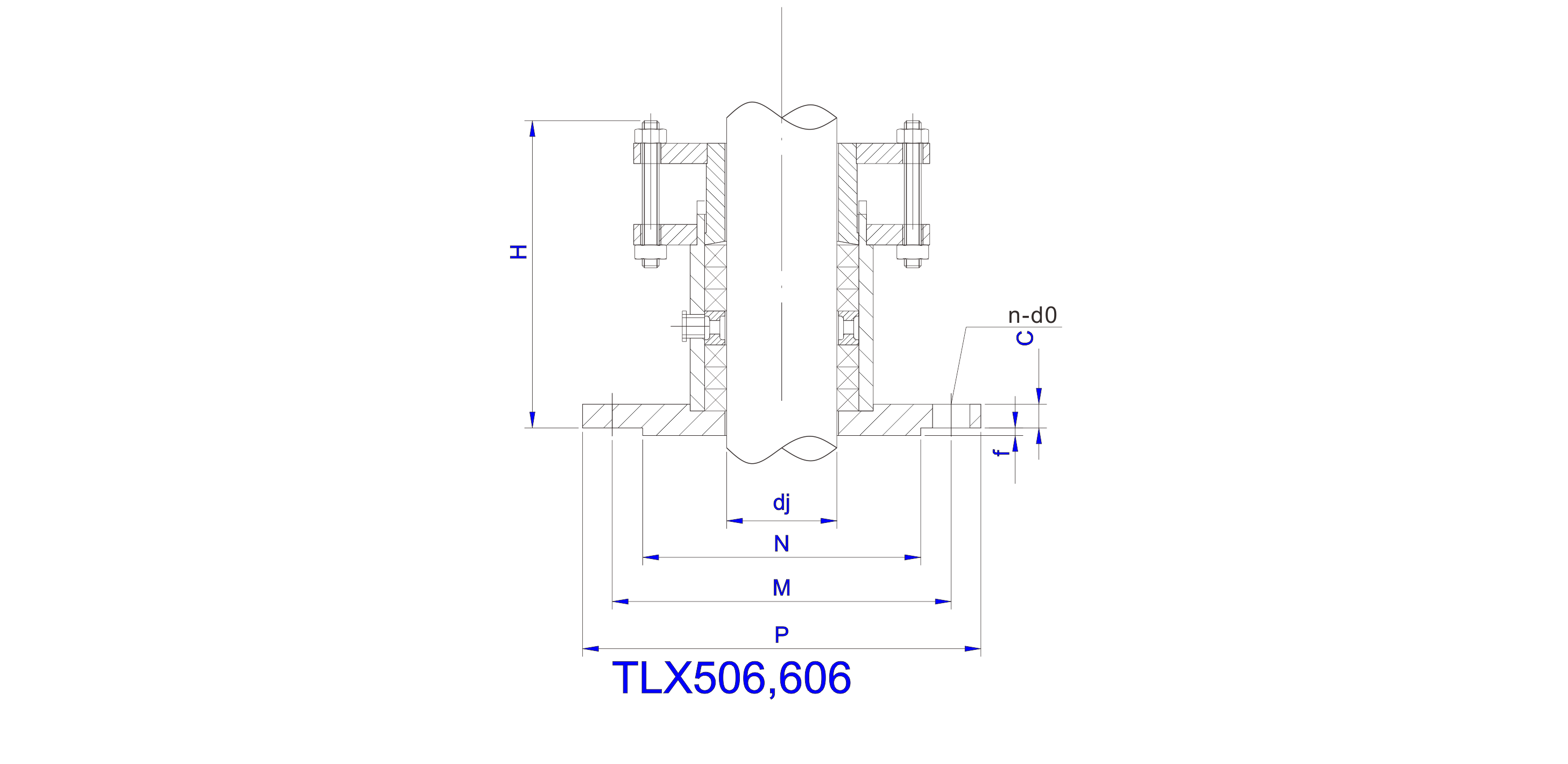   TLX506,606,516,616型號攪拌機(jī)填料箱設(shè)計(jì)圖
